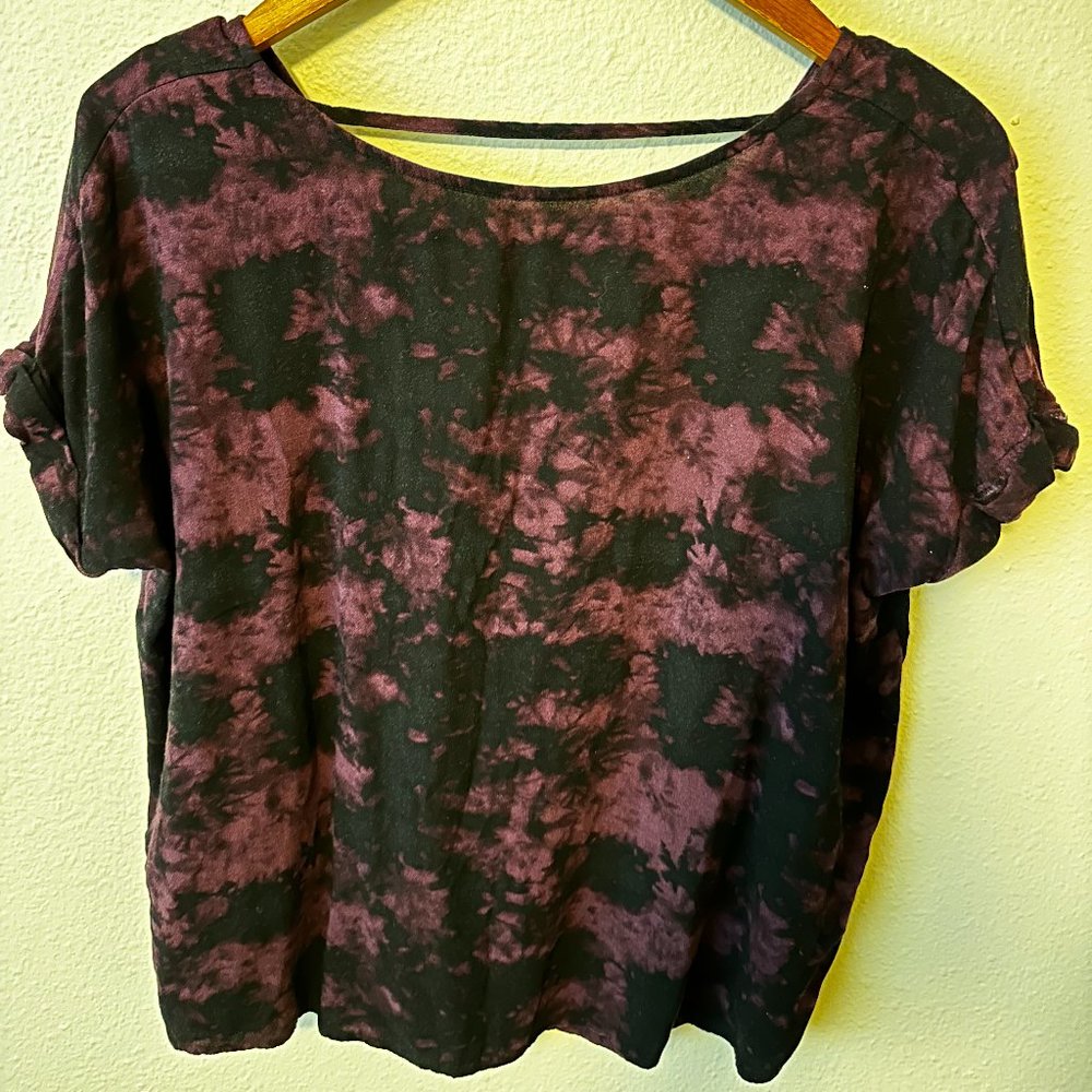 Boxy Purple and black Shirt